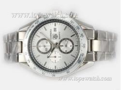 Tag Heuer Carrera Working Chronograph with Silver Dial