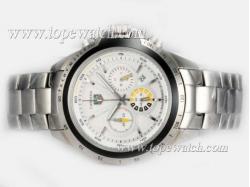 Tag Heuer Carrera Working Chronograph with White Dial-New Version