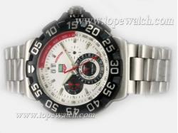 Tag Heuer Formula 1 Chronograph Automatic with White Dial- Kimi Raikkonen Limited Edition