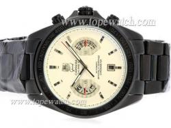 Tag Heuer Grand Carrera Calibre 17 Automatic Full PVD with White Dial