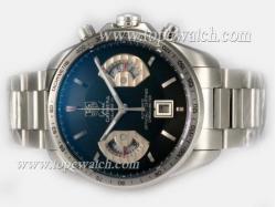 Tag Heuer Grand Carrera Calibre 17 Chronograph Asia Valjoux 7750 Movement with Black Dial-New Version