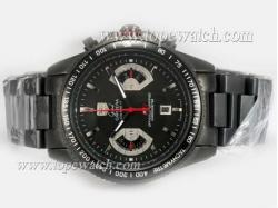 Tag Heuer Grand Carrera Calibre 17 Working Chronograph Full PVD with Black Dial