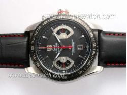 Tag Heuer Grand Carrera Calibre 17 Working Chronograph with Black Dial