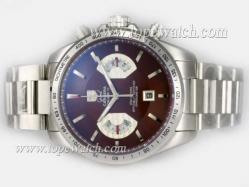 Tag Heuer Grand Carrera Calibre 17 Working Chronograph with Brown Dial-Same Structure As 7750-High Quality
