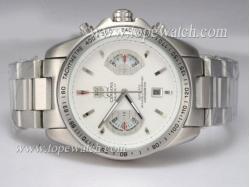 Tag Heuer Grand Carrera Calibre 17 Working Chronograph with White Dial