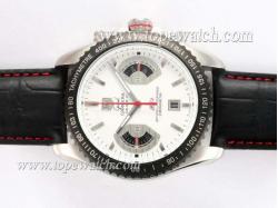 Tag Heuer Grand Carrera Calibre 17 Working Chronograph with White Dial