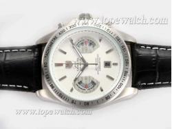 Tag Heuer Grand Carrera Calibre 17 Working Chronograph with White Dial