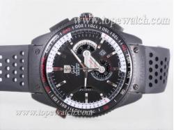 Tag Heuer Grand Carrera Calibre 36 Working Chronograph PVD Case with Black Dial