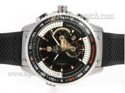 Tag Heuer Grand Carrera Calibre 36 Working Chronograph with Black Dial-Rubber Strap