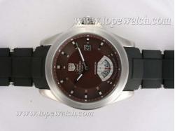 Tag Heuer Grand Carrera Calibre 6 Brown Dial with Rubber Strap