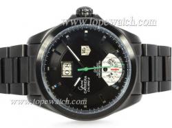 Tag Heuer Grand Carrera Calibre 8 Automatic Full PVD with Black Dial-Same Structure As ETA Version-High Quality