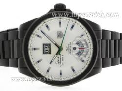 Tag Heuer Grand Carrera Calibre 8 Automatic Full PVD with White Dial-Same Structure As ETA Version-High Quality