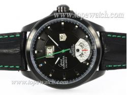 Tag Heuer Grand Carrera Calibre 8 Automatic PVD Case with Black Dial-Same Structure As ETA Version-High Quality