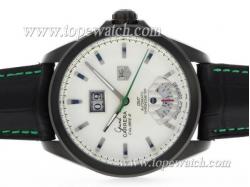 Tag Heuer Grand Carrera Calibre 8 Automatic PVD Case with White Dial-Same Structure As ETA Version-High Quality