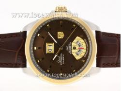 Tag Heuer Grand Carrera Calibre 8 Automatic Two Tone Case with Brown Dial-Same Structure As ETA Version-High Quality