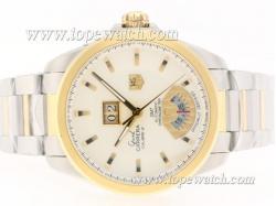 Tag Heuer Grand Carrera Calibre 8 Automatic Two Tone with White Dial-Same Structure As ETA Version-High Quality