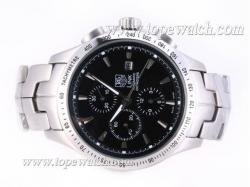 Tag Heuer Link 200 Meters Chronograph Automatic with Black-Same Chassis As 7750-High Quality