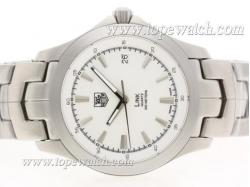 Tag Heuer Link 200 Meters Stick Marking with White Dial