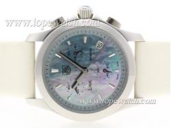 Tag Heuer Link 200 Meters Working Chronograph Stick Marking with Blue MOP Dial - Lady Size