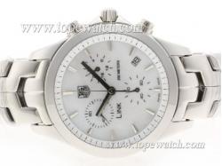 Tag Heuer Link 200 Meters Working Chronograph Stick Marking with White Dial - Lady Size