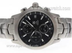 Tag Heuer Link 200 Meters Working Chronograph with Black Dial S/S