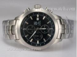 Tag Heuer Link 200 Meters Working Chronograph with Black Dial Same Chassis As 7750-High Quality