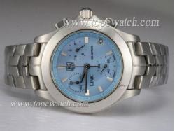 Tag Heuer Link 200 Meters Working Chronograph with Blue Dial Lady Size