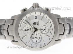 Tag Heuer Link 200 Meters Working Chronograph with White Dial S/S