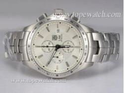 Tag Heuer Link 200 Meters Working Chronograph with White Dial Same Chassis As 7750-High Quality