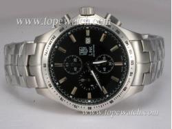 Tag Heuer Link 200 Metres Working Chronograph with Black Dial-Same Chassis As 7750-High Quality