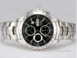 Tag Heuer Link Calibre 16 Chronograph Automatic with Black Dial Same Chassis As 7750-High Quality