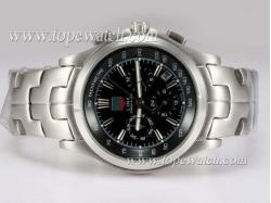 Tag Heuer Link Calibre 36 Chronograph Automatic with Black Dial