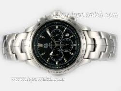 Tag Heuer Link Calibre 36 Working Chronograph with Black Dial