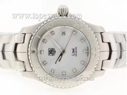 Tag Heuer Link Swiss ETA Movement Diamond Markers with MOP Dial S/S-Lady Model 1:1 Version