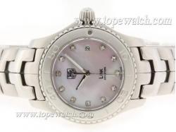 Tag Heuer Link Swiss ETA Movement Diamond Markers with Pink MOP Dial S/S-Lady Model 1:1 Version