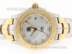 Tag Heuer Link Swiss ETA Movement Two Tone Diamond Markers with MOP Dial-Lady Model 1:1 Version