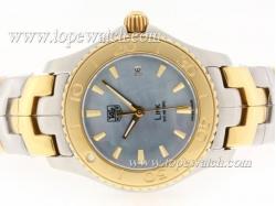 Tag Heuer Link Swiss ETA Movement Two Tone with Blue MOP Dial-Lady Model 1:1 Version