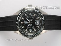 Tag Heuer Mercedes-Benz SLR Working Chronograph with Black Dial and Bezel