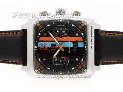 Tag Heuer Monaco 24 Concept Working Chronograph with Black Dial-Oversized