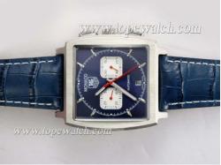 Tag Heuer Monaco Chronograph Automatic with Blue Dial and Strap