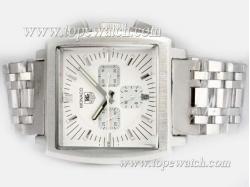 Tag Heuer Monaco Chronograph Automatic with White Dial