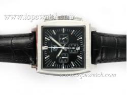 Tag Heuer Monaco Working Chronograph with Black Dial