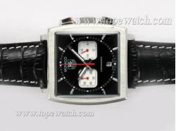 Tag Heuer Monaco Working Chronograph with Black Dial-Deployment Buckle