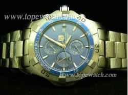 Tag Heuer TAG-071 TAG 001 AQURACER CHRONO SS  BLUE