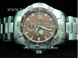 Tag Heuer TAG-072 TAG 001 AQURACER CHRONO SS  BROWN