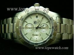 Tag Heuer TAG-073 TAG 001 AQURACER CHRONO SS QUARTZ WHIITE