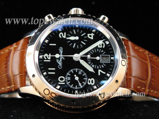 Replica BG01011 BREGUET AERONAVALE TYPE XX LEATHER CHRONO A-7750