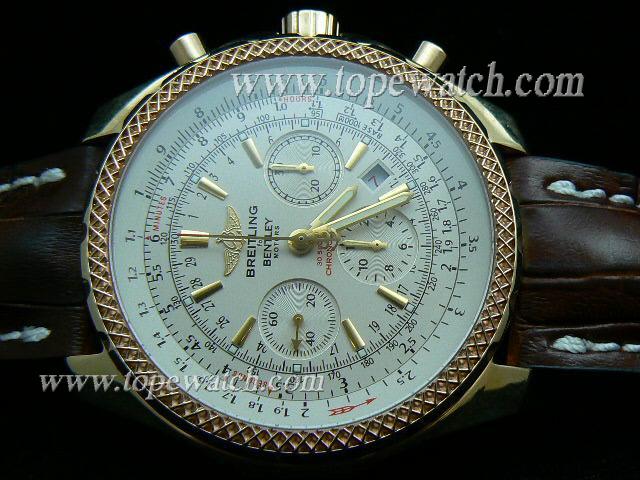 Replica BL07002 Breitling BENTLEY MOTOR GOLD LEATHER ASIA 7750