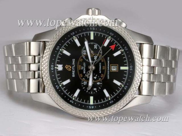 Replica Breitling Bentley Flying B Automatic Black Dial with Moonphase