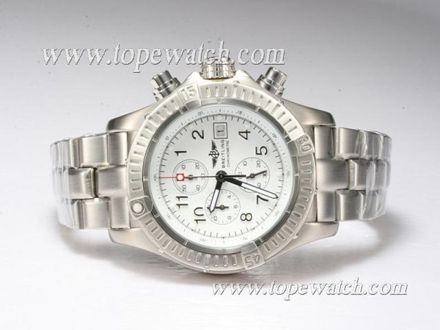 Replica Breitling Chrono Avenger Working Chronograph with White Dial